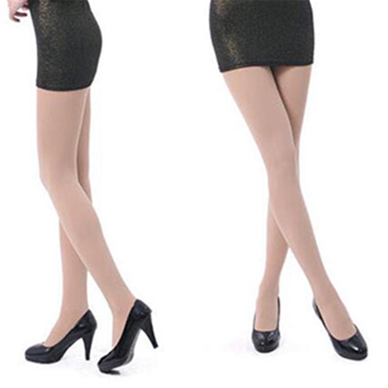 Schwarz Sexy Damen Damen Basic Für Mädchen Einfarbige Dünne Strumpfhosen Winter Warme Nahtlose Strumpfhosen Damen Hohe Elastizität Strümpfe