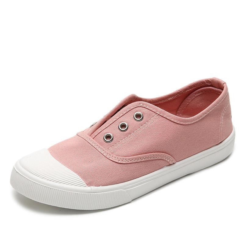 Canvas-Schuhe Unisex Canvas-Schuhe Weiche und bequeme atmungsaktive Schuhe Modische Freizeitschuhe aus Stoff 40 rosa