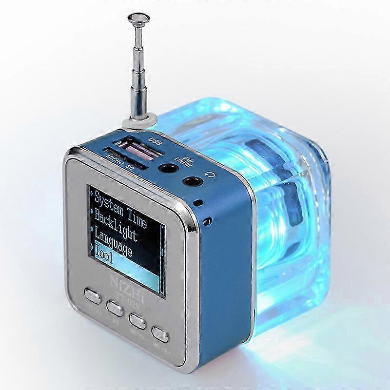 2025 []Mini Digital Tragbarer Musik MP3/4 Player TF USB-Stick Lautsprecher UKW-Radio Grün YEMAA