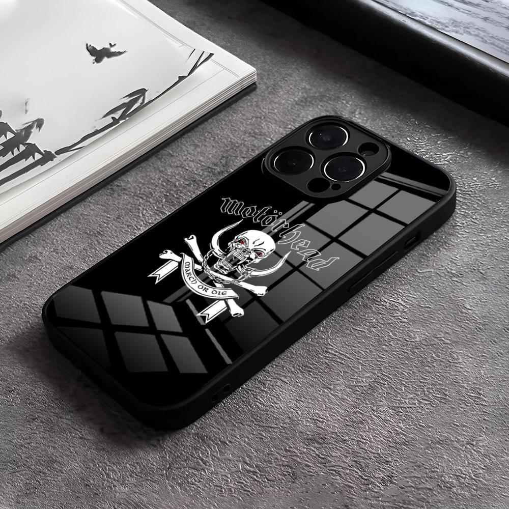 M-motorheades Band Handyhülle Für IPhone 17 15 Pro Max 12 16 14 Plus 11 13 Pro X XR XS 7 8 Plus SE Glasabdeckung iPhone11 ProMax