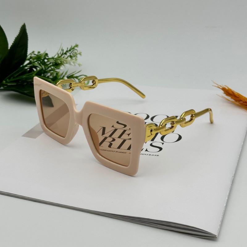 Übergroße quadratische Sonnenbrille für Damen, modische Retro-Sonnenbrille für den Strand, große Luxus-Sonnenbrille mit UV400-Schutz beige