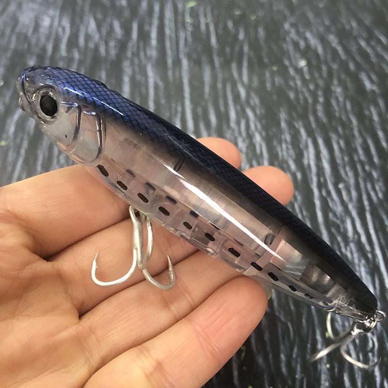 17g Surface Pencil Angelköder Walk the Dog Schwimmend Wobbler Laser Künstlicher Köder für Forelle Barsch Topwater Swimbait Ausrüstung 100mm