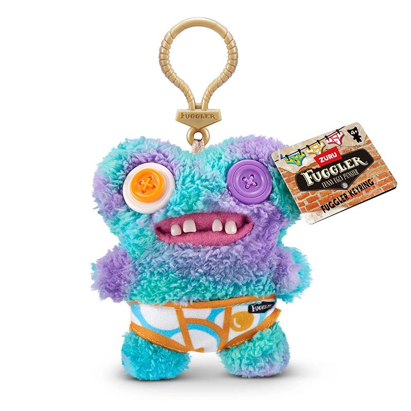 Fuggler Hässliche Monster Plüsch Schlüsselanhänger Spielzeug 5 Zoll Lustiges Hässliches Zähne Monster Weiche Plüschpuppe Taschen Schlüsselanhänger Sammlerstück Kindergeschenk 5-Inch blue