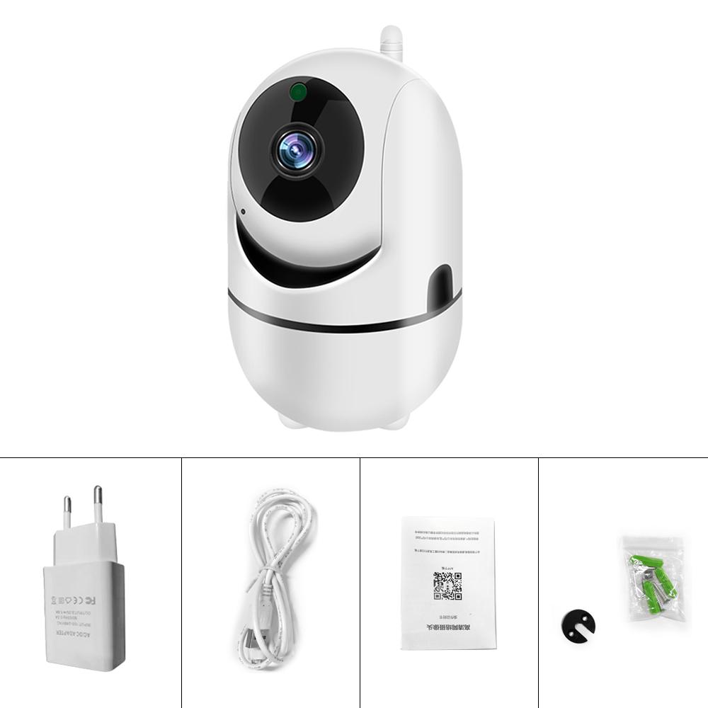 1080P 360° WLAN-Kamera, kabellose Kamera, HD-IP-Kamera, Heimsicherheitskamera, Zwei-Wege-Audio, Nachtsicht, CCTV-Kamera EU Plug