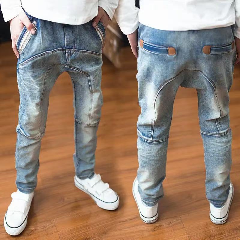 Kinder Hosen Große Jungen Stretch Joker Jeans 2020 Frühling Kinder Bleistift Leggings Herbst Denim Kleidung Fo 130