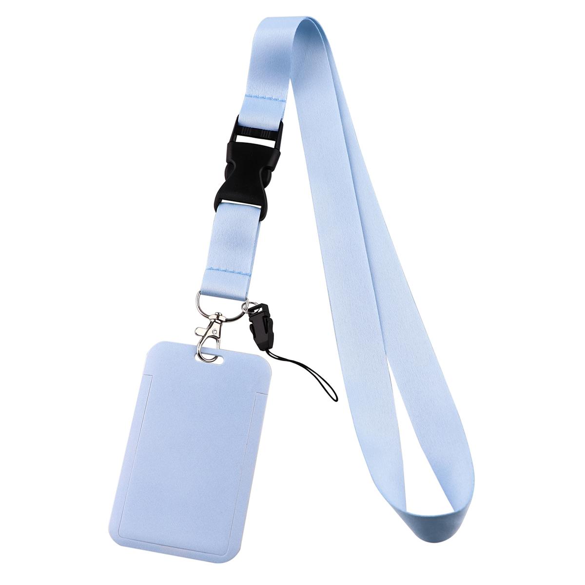 Schlüsselband mit Ausweishalter in reiner Farbe, Umhängeband, Ausweishalter, Schlüsselanhänger, Schlüsselanhänger, Zubehör, Weihnachtsgeschenke