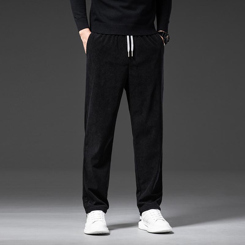 Marke Jogginghose Männer Reine Baumwolle Casual Sport Hosen Jogginghose Herren Jogger Track Hosen LY6065 XL schwarz