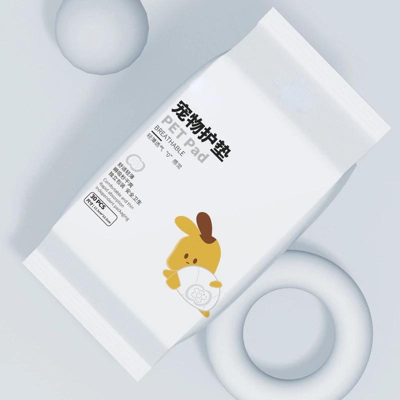 30 stücke Hund Windel Pad Windeln für Weibliche Hund Shorts Höschen Weibliche Sanitär Hosen Einweg Doggie Physiologische Hose 12.5cm-12.5cm