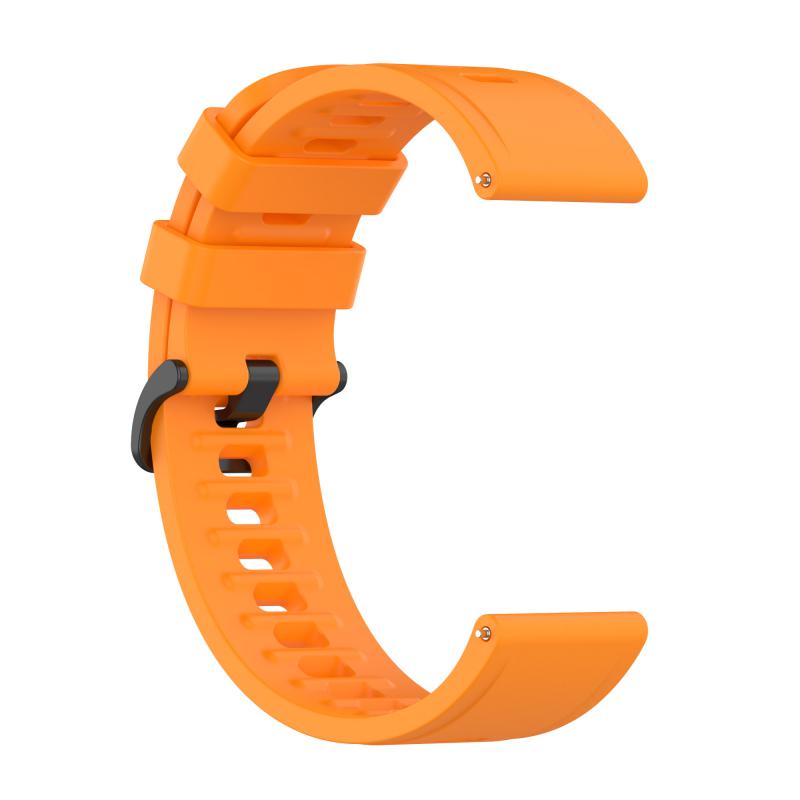 Silikon-Ersatzarmband für Xiaomi Watch S1 Active/Watch Color Smart Watch Ersatzarmband 22 mm wasserdicht orange