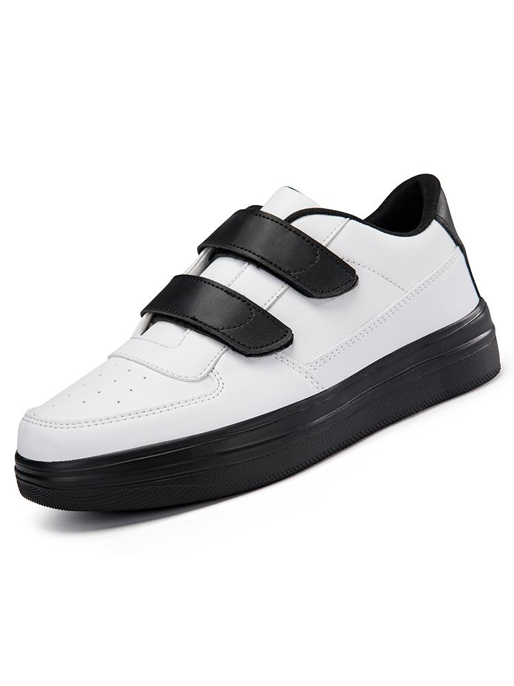Klettverschluss Weiße Sneaker Herren Große Größe 39-48 Leichte Herren Skateboard Schuhe Plateau Urbane Sneaker für Herren Zapatillas Hombre 46 white
