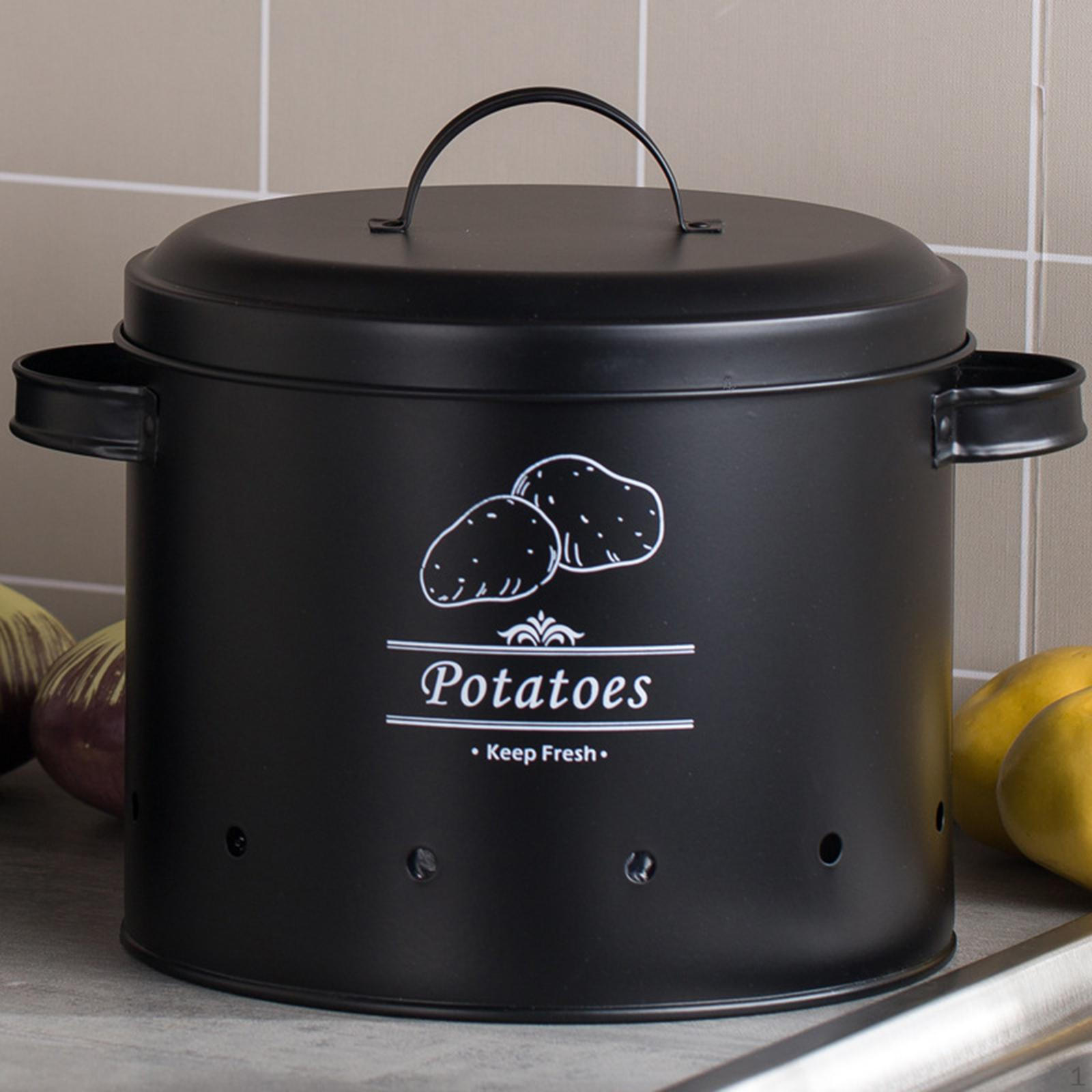 Küche Gemüse Lagerung Zinn Kanister, Frische Keeper, mit Deckel Gemüse Bin für L