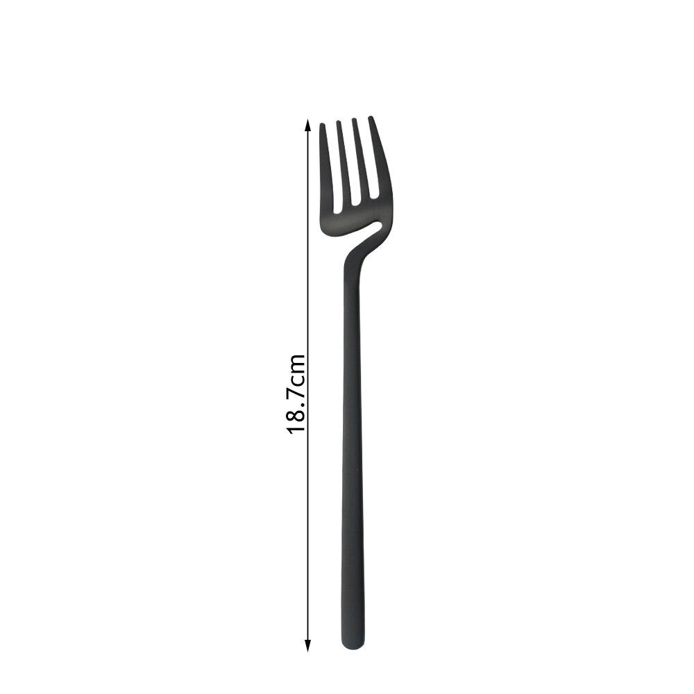 Schwarzes Besteckset aus 304 Edelstahl, Geschirr, 1 Stück, Geschirr, Küchenzubehör, Gabel, Messer, Löffel für Hochzeit, Besteck-Set 1Pc Dinner Fork