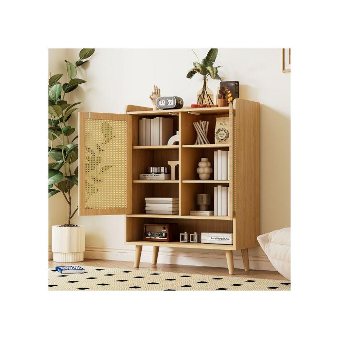 Schuhschrank Schuhschrank mit 2 Türen und 5 Regalen, Maße : L80/H105/T35 cm Länge 80/H105/T35 cm