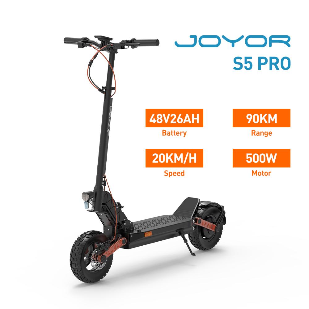 Joyor S5 Pro ABE City Erwachsener E-Scooter 500W Motor 48V26AH Batterie 10 Zoll Reifen E-Scooter Leiser Reifen Faltbarer Elektroroller