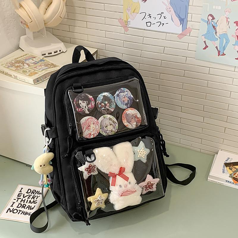 Neuer transparenter Rucksack Leicht und einfach Rucksack für Mittelschüler Koreanischer lässiger Rucksack mit großem Fassungsvermögen .