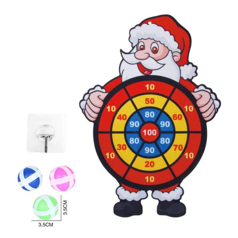 Klebrige Kugel Dartscheibe Ziel Sportspiel Spielzeug für Kinder Party im Freien Spielzeug Ziel Klebrige Kugel Werfen Pädagogische Brettspiele Father Christmas