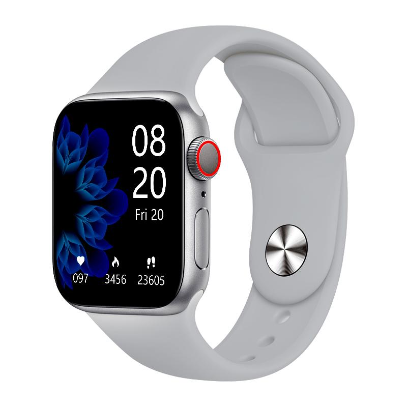 IWO Serie 7, kabellose Lade-Smartwatch, 2 Zoll, DIY-Gesichtssensor, Herzfrequenz, Fitness-Tracker, Sport-Smartwatch für iOS und Android-Telefon