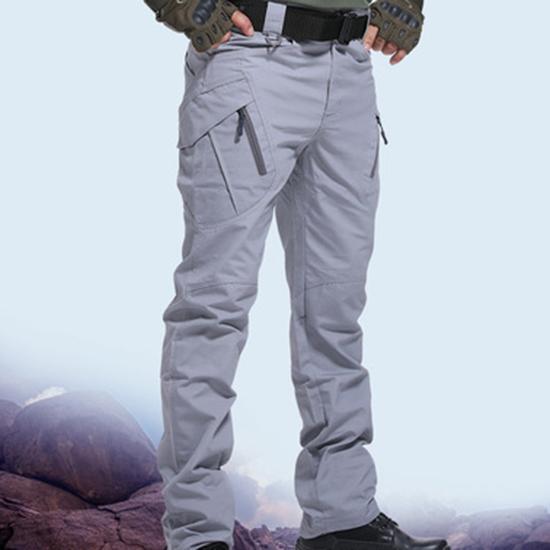 Herren Militärische Taktische Hosen SWAT Combat Military Hosen Männer Taschen Mit Vielen Taschen Outdoor Wasserdichte Casual Cargo Hosen Taktische Hosen XXL grau