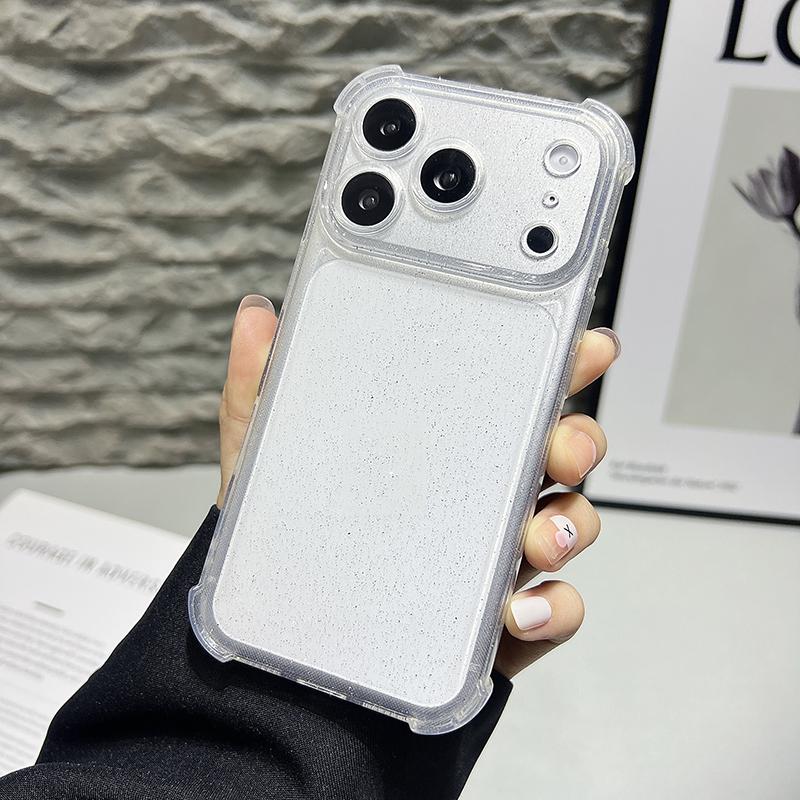 Stoßfeste Klare Glitzer Handyhülle für iPhone 17 Pro Max Air 16E 16 E 15 Plus 14 Pro 13 12 11 17Pro Damen Mädchen Handyhülle Zubehör iPhone 16e