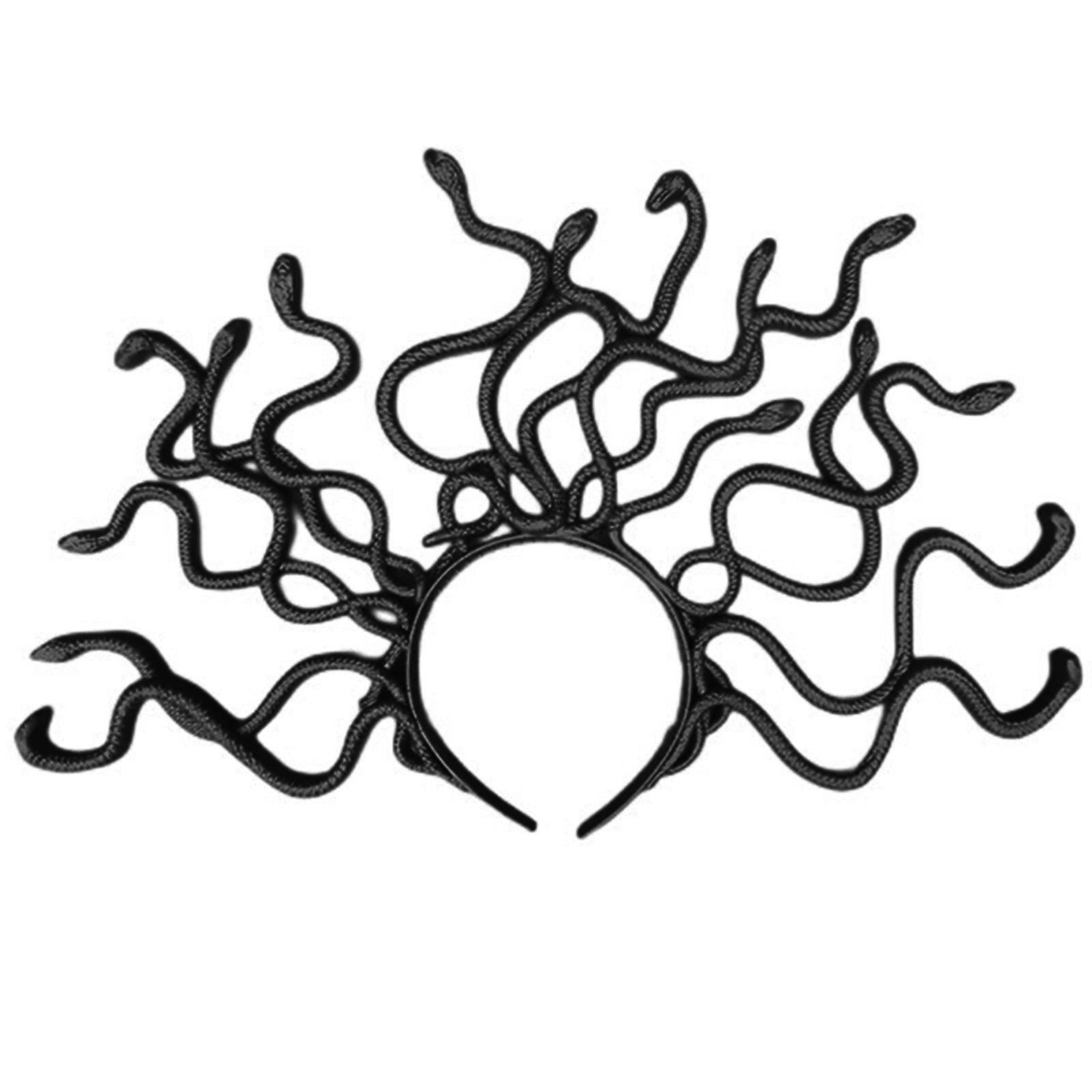 Medusa Schlangen Kostüm Stirnband Medusa Stirnband Kopfschmuck Verkleidung Kopfschmuck für Karneval Mardi Gras Maskerade Party D