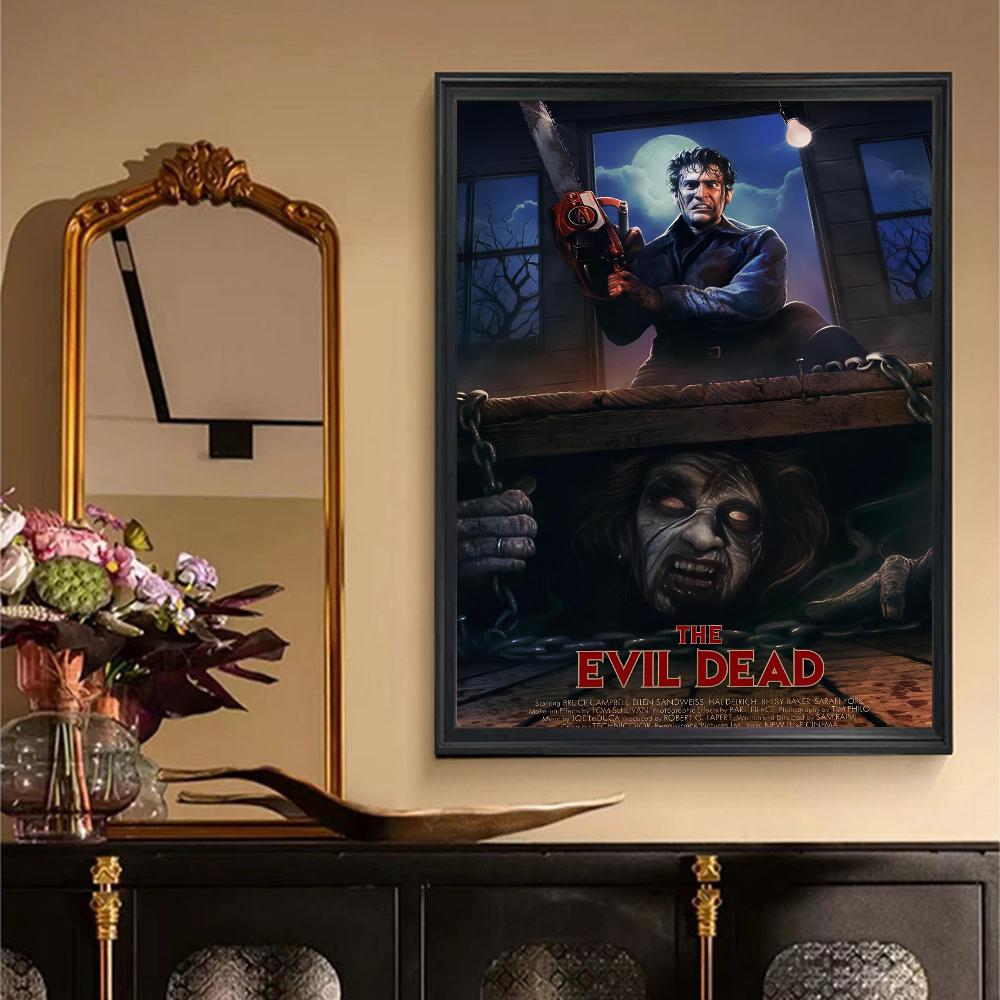 1 stück Klassischer Horrorfilm The Evil Dead Abstraktes Vintage Poster HD Poster Home Room Bar Cafe Decor Kunst Wandmalerei Bild 21cm×30cm NoFrame