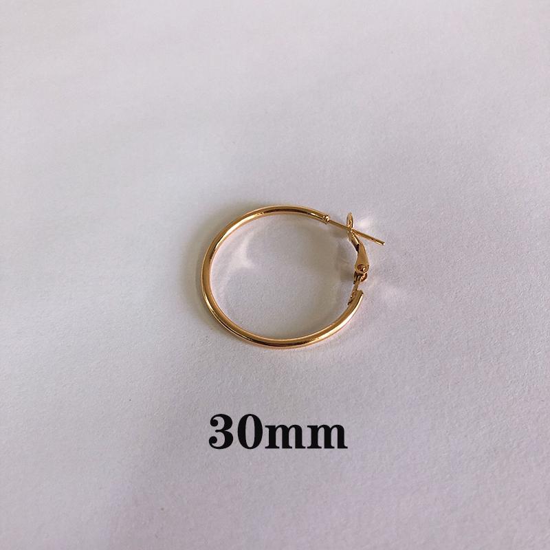 Mode Ohrringe Große Kreis Ohrringe Übertrieben Hop Kreis Ohrring Schmuck Weibliche Große Ohrringe 30mm gold