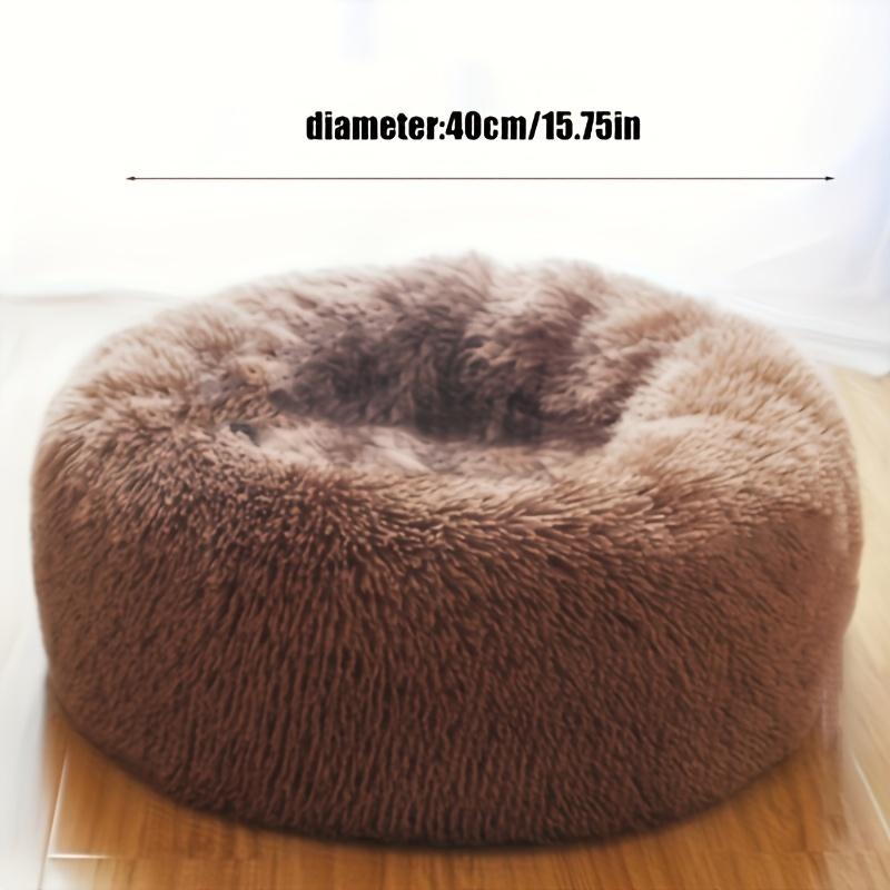 1 Stück Ganzjahres-Feuchtigkeitsbeständig und Rutschfest Plüsch Katzenstreu - Hergestellt aus Weichem Polyester, Ideale Winterwärme für Kätzchen unter 2,5 kg braun