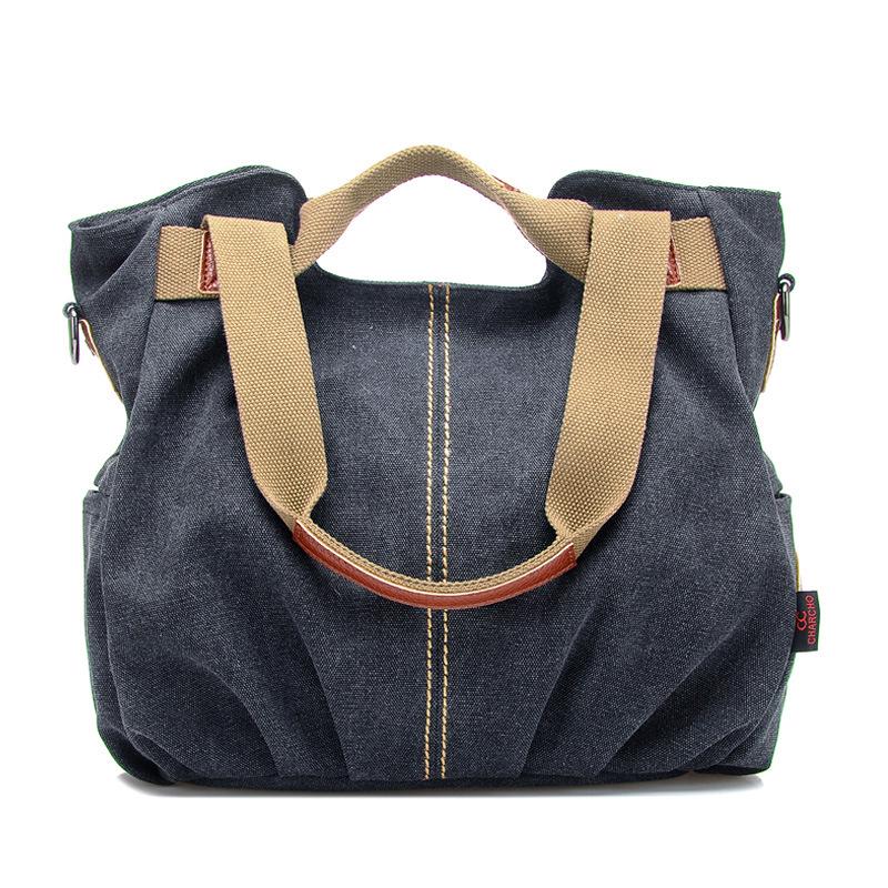 Umhängetasche, 5 Farben, schlichtes Design, Damenmode, lässig, großes Fassungsvermögen, Denim-Schulter-Umhängetasche schwarz