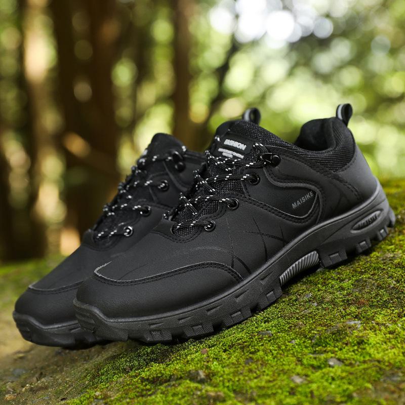 Herren Wanderschuhe große Größe Wanderschuhe Outdoor Wandern Freizeitschuhe Samt warm Herren Baumwollschuhe Werkzeugsport Herrenschuhe 44