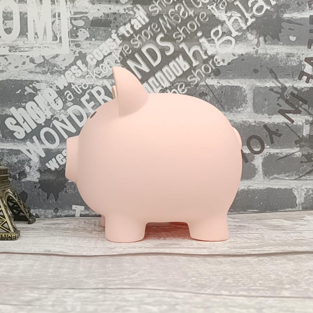 Wiederverwendbare Spardose Schweineform Geldsparbox Geldaufbewahrung Bank für Hilft der Sparsamkeit hellrosa