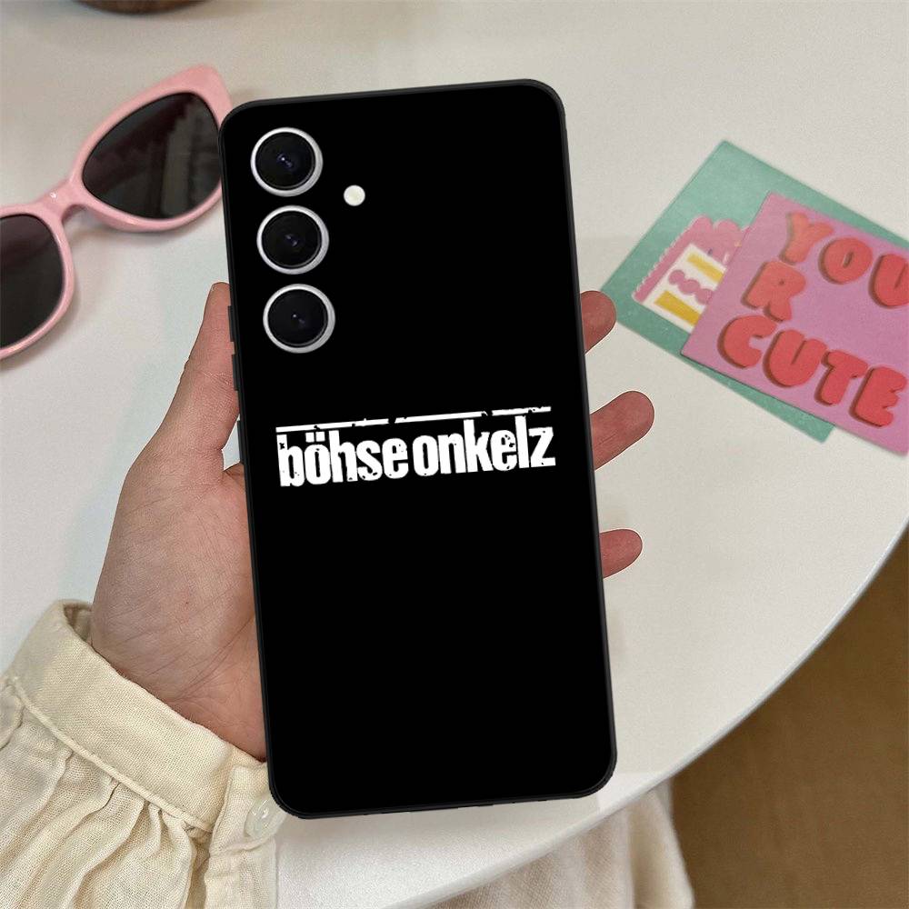 B-Bohse O-Onkelz Band Handyhülle für Samsung S 24 Fe 25 Ultra Plus 20 Lite 21 30 22 23 24 22 Ultra 5G Fundas Samsung S23 ULTRA 5G