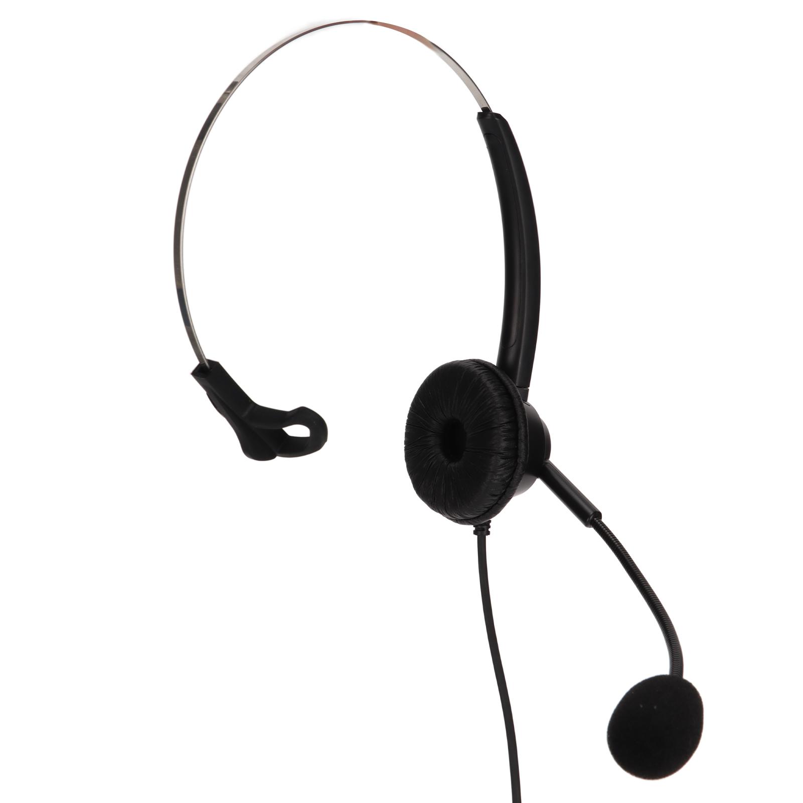 H360‑RJ9‑VA Telefon-Headset RJ9-Stecker Schwarz Lautstärkeregelung Einseitiges Business-Headset für