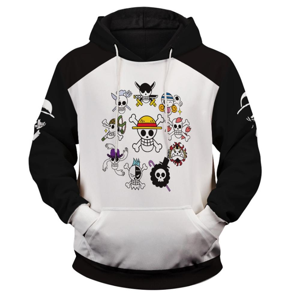 Modischer, trendiger ONE PIECE 3D-Kapuzenpullover mit Kapuze, Herren-Sweatshirt, Damen-Oberteil, 3D-Druck, ONE PIECE-Kinder-Freizeitpullover XL