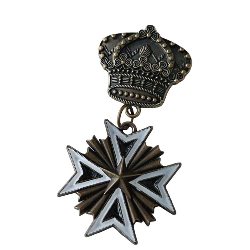 Antikes Kampfsport-Enthusiasten-Abzeichen Historischer Wert Sammlerstück Emblem Abzeichen Metallstift für Kleidung Dekoration