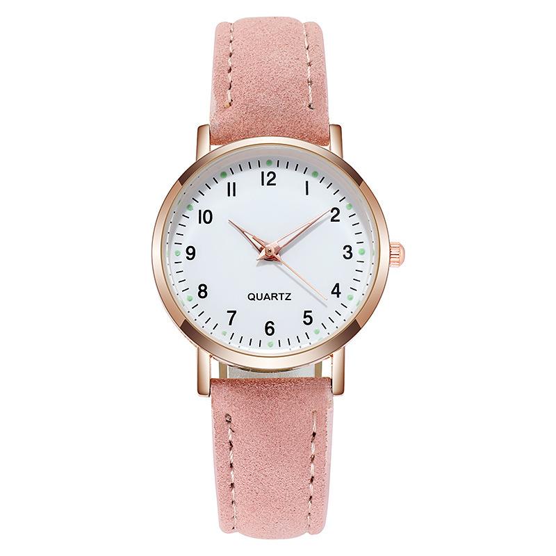 Luxuriöse Damen-Quarzuhren mit leuchtenden Zeigern, modische Damen-Quarz-Armbanduhren, Geschenke für Frau, Mädchen, Familie rosa