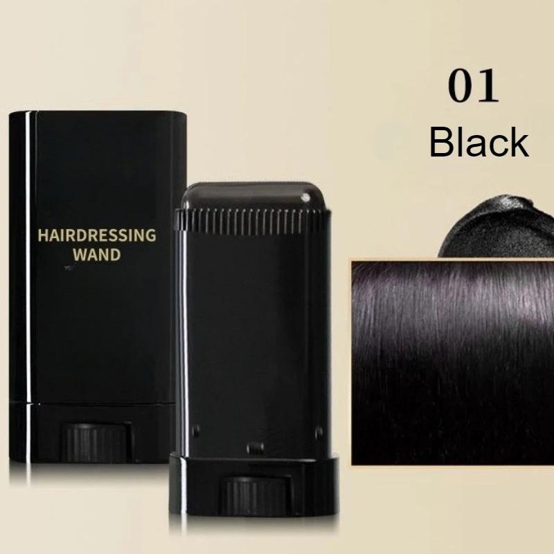 2in1 Haarfärbestift mit Kämmen Temporäre Haarfärbung Abdeckung Weißer Haare Haaransatzstift Auswaschbar Schwarz Braun Kaffee Lang Anhaltend