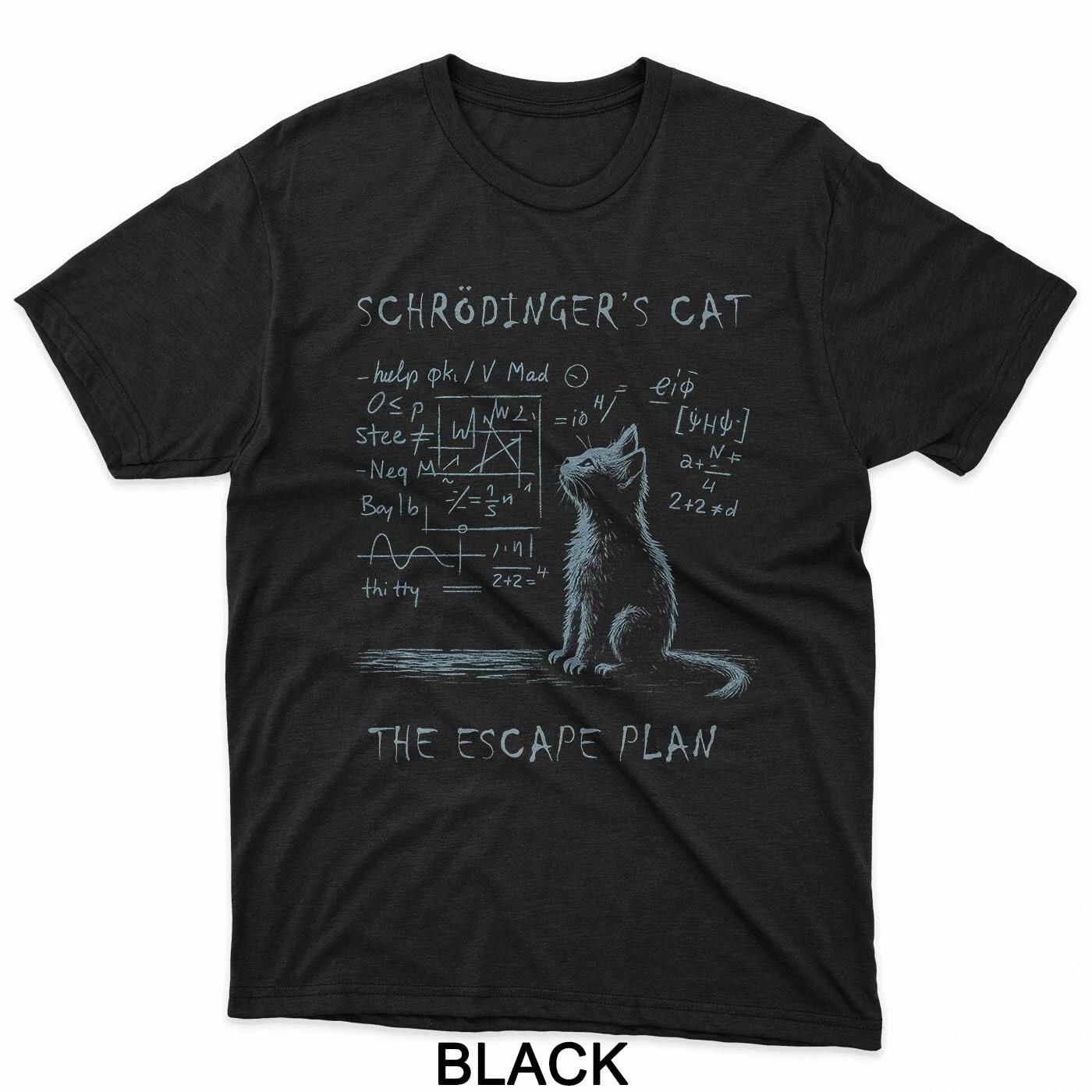 Lustiges Schrödinger Katze Nerd Wissenschaftlich Mathematik Physik Humor T-Shirt S
