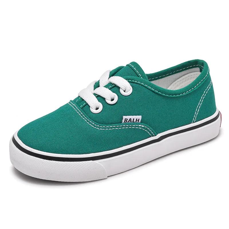 Kinder Casual Schuhe 2024 Sommer Neue Junge Leinwand Schuhe Mädchen Sport Schuhe Mode Bord Schuhe Studenten Kleine Weiße Schuhe Kinder Schuhe zapatillas 21-insole15cm grün