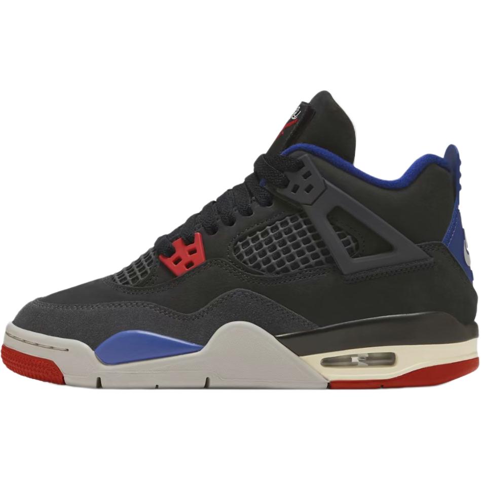 Air Jordan 4 Retro GS Rare Air Schwarz Feuerrot Tiefes Königsblau IB4171-003 36 black