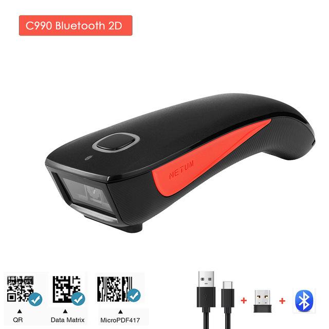 NETUM C750 Tragbarer Bluetooth 2D QR Barcode-Scanner C990 Bluetooth 2D Premium