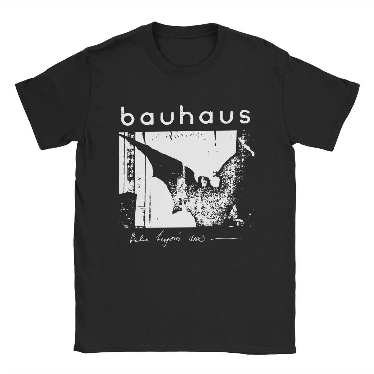 Bauhaus Bat Wings Bela Lugosis Dead T-Shirt Herren Baumwolle Erstaunliches T-Shirt Rundhalsausschnitt T-Shirt Kurzarm Tops Erwachsene XXXL