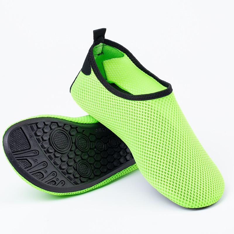 Mesh Weiche Sohle Leichte Casual Fitness Paar Eltern-kind-Strand Schuhe Socken Outdoor Fitness Laufschuhe 32/33 grün
