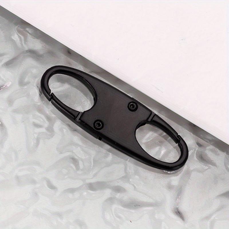 S-förmige Clips - Sichere Reißverschlussverriegelungen für Taschen, Rucksäcke und Ausrüstung | Diebstahlsichere, langlebige Federhaken für Camping, Angeln, Outdoor-Abenteuer schwarz