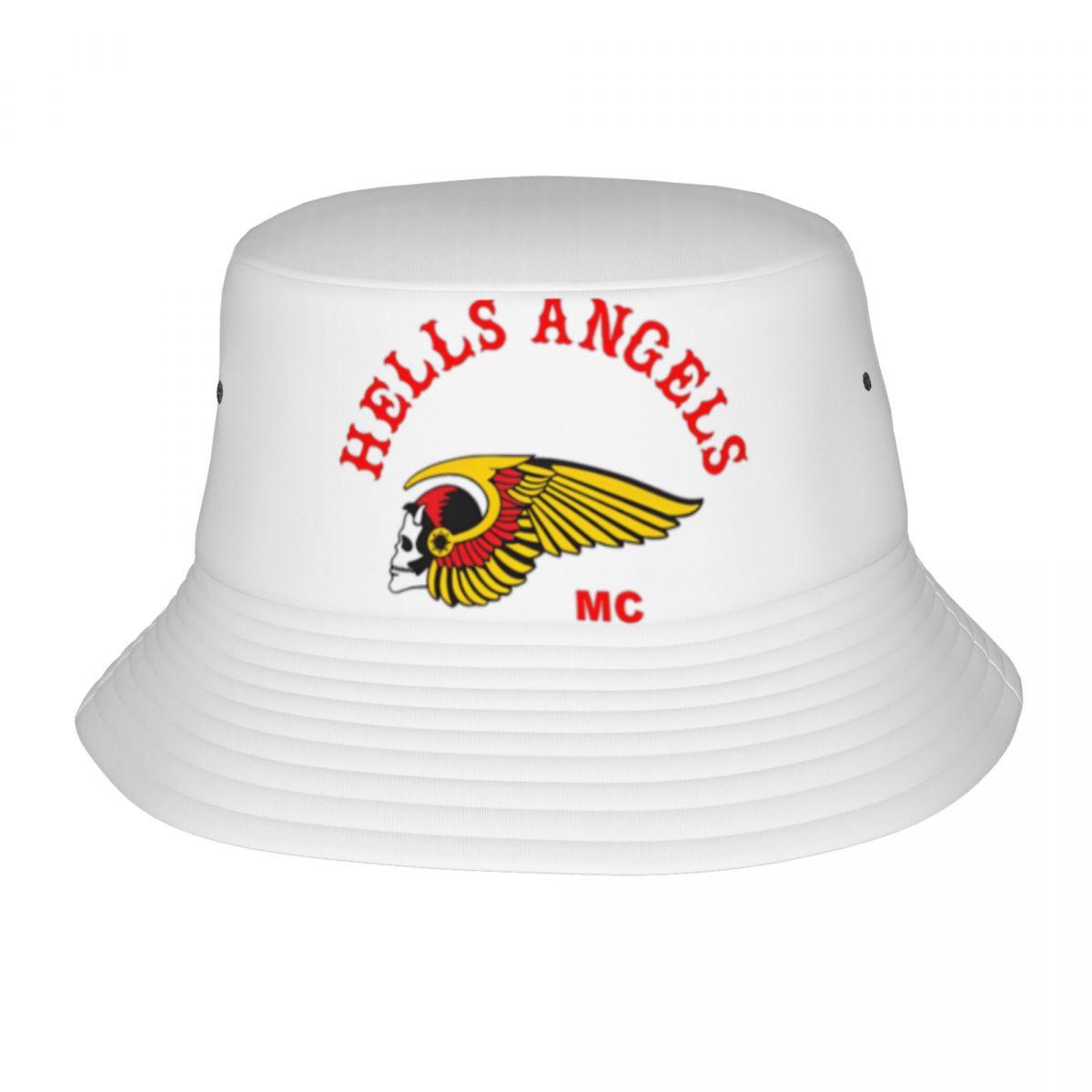Hell Angel Motorrad-Club-Zubehör, Fischerhüte, einzigartiges Design, heiße Sonnenkappe, faltbare Angelhüte im Freien One Size