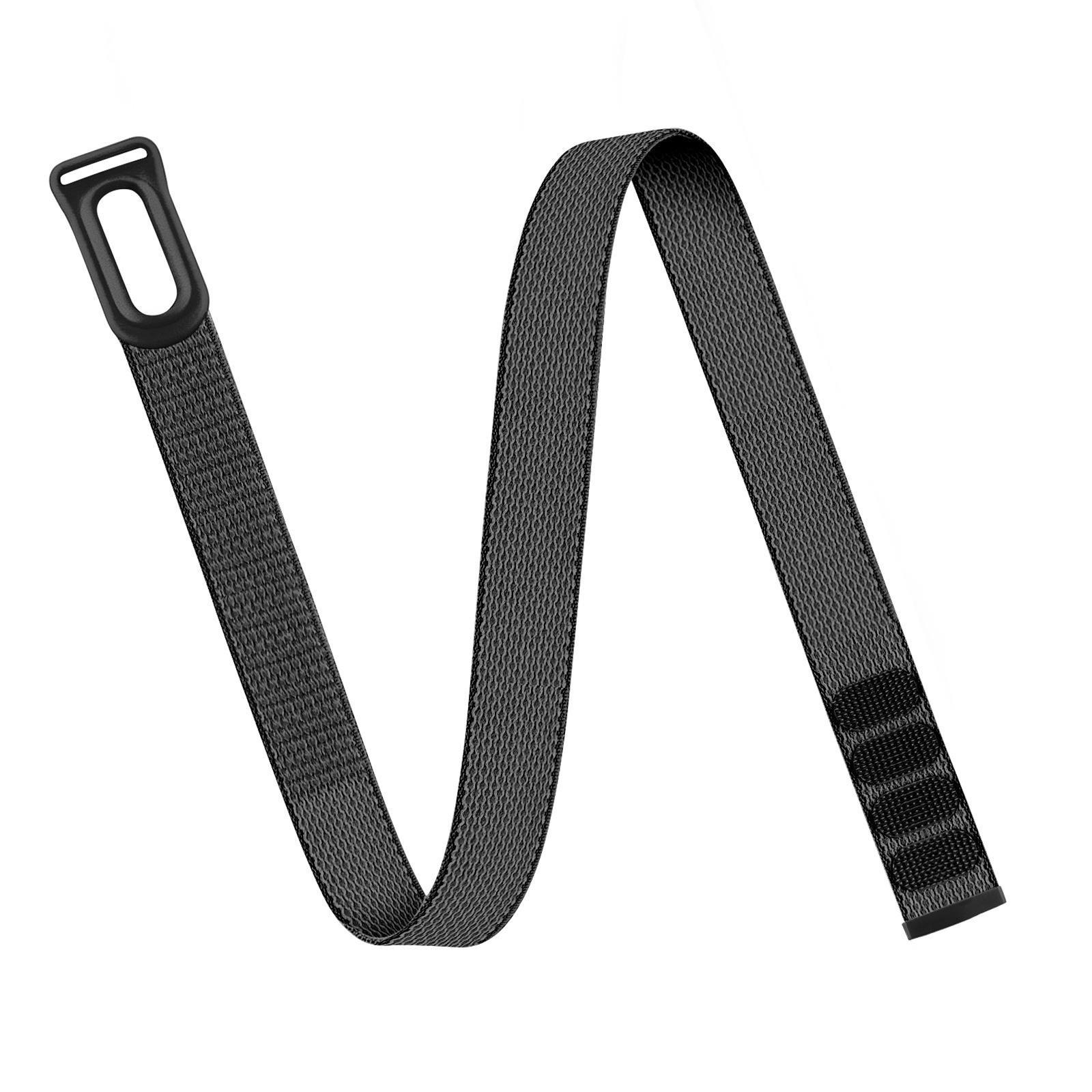 Fitbit Air Armband Google Sport Fitness Tracker Nylon Gewebt Atmungsaktiv Uhrenarmband Verstellbar Weich Handgelenkband Zum Laufen Long 500mm schwarz