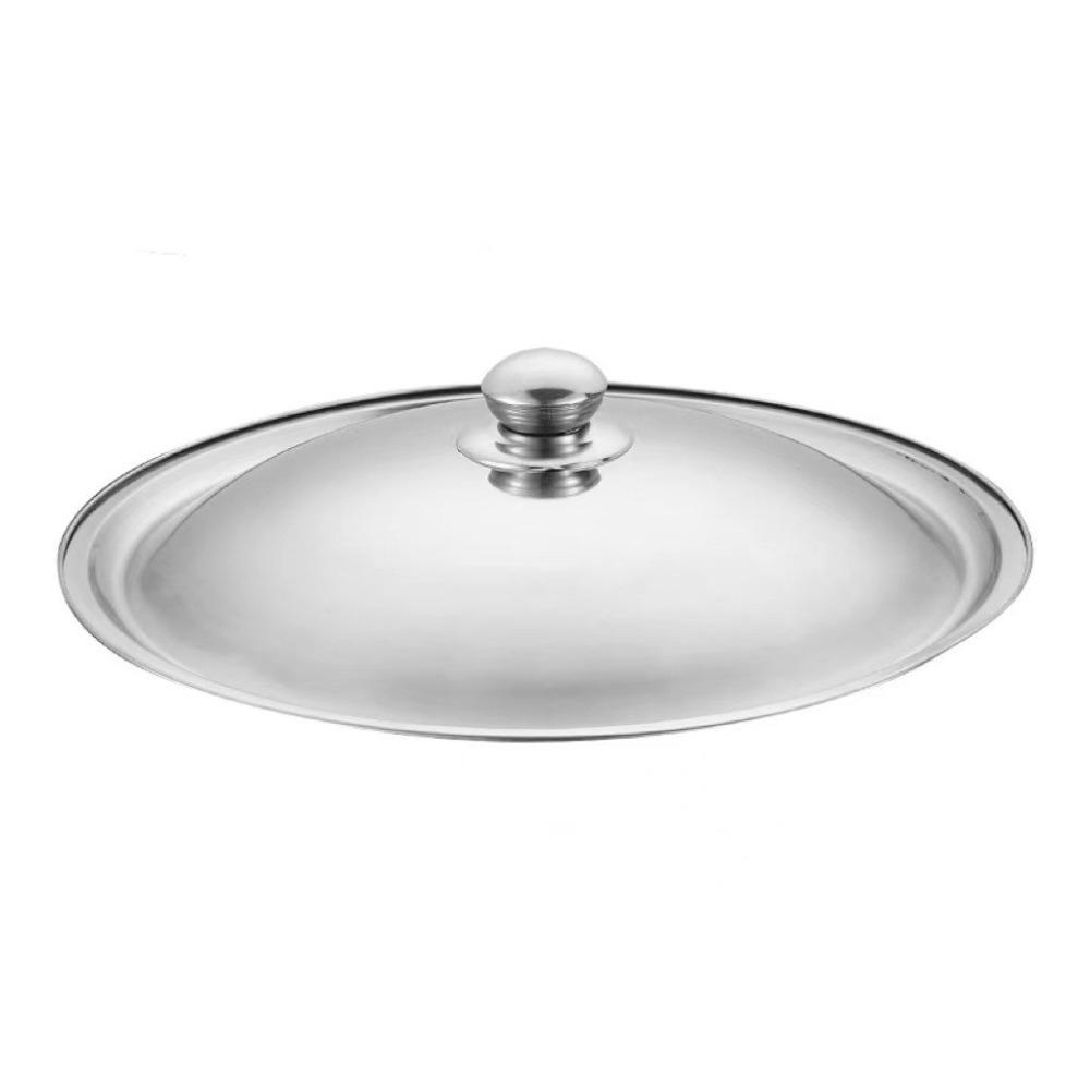 Universeller Topfdeckel Runder Topfdeckel Neuer Wok-Pfannendeckel Küchenzubehör 30cm-Stainless steel Handle
