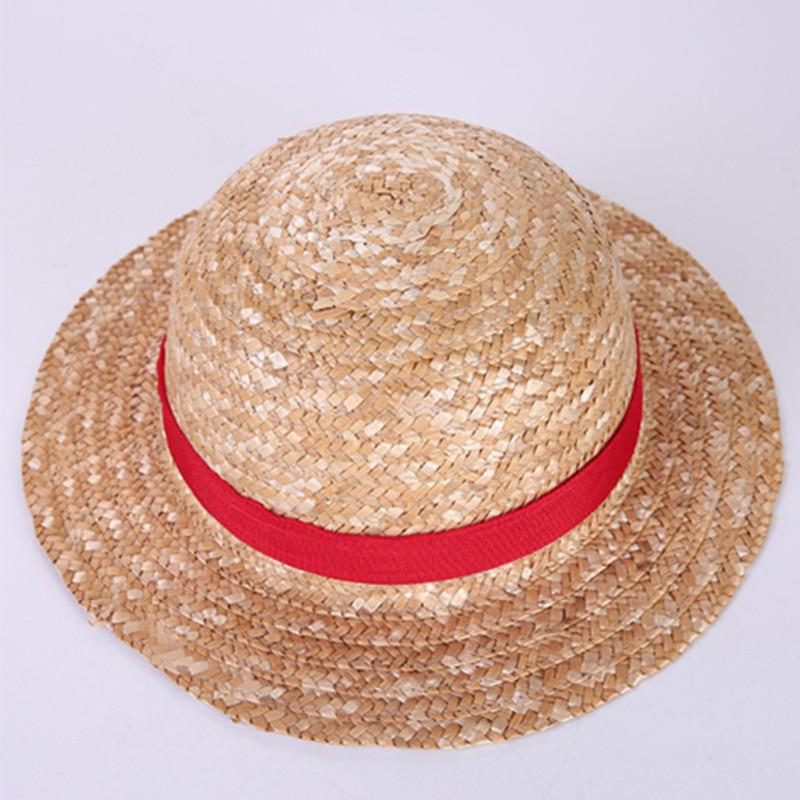 One Piece Ruffy Anime Cosplay Mann Frau Hut 31 cm beige