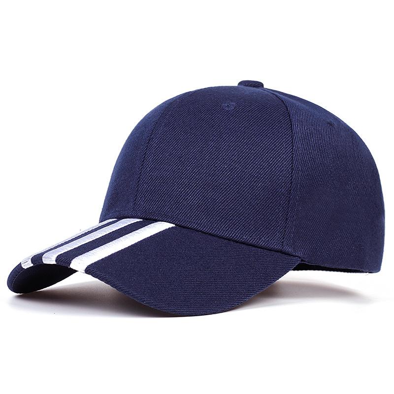Mode Stickerei Baumwolle Baseball Cap Einstellbar Outdoor Sonnenschutz Hut Männer Hip Hop Caps Frauen Golf Cap Wild Hüte navy blau
