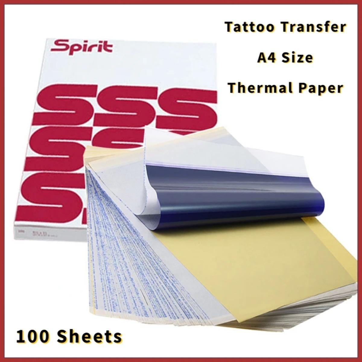 Tattoo A4 Transferpapier 100 Blatt Tattoo Transferpapier Stencil Carbon Copier Spirit Stencil Carbon 4 Lagen Thermopapier