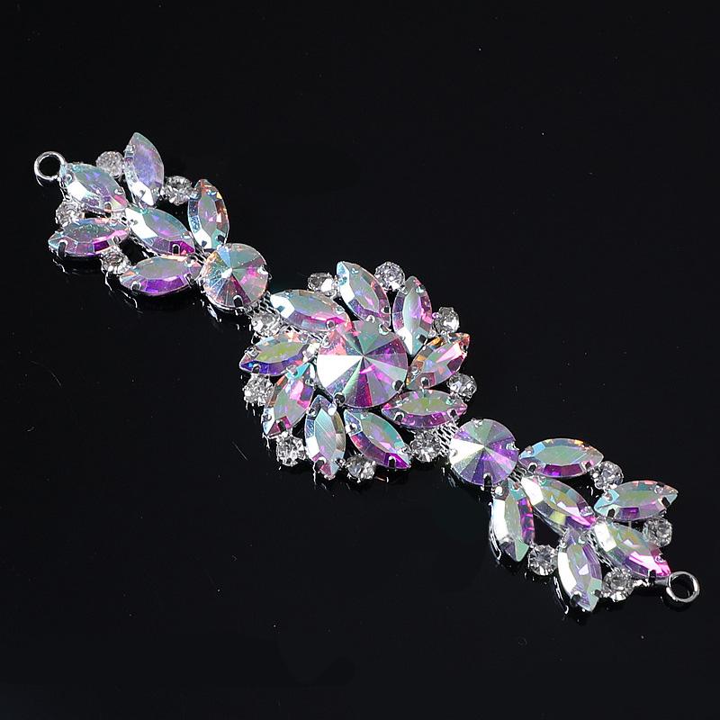 1 Stück Aufnäher DIY Markise Tropfen & Rund für Kleidung Schuhe Taschen Gürtel Schärpe Applikationen Glitzer Hochzeitskleid Strasskette